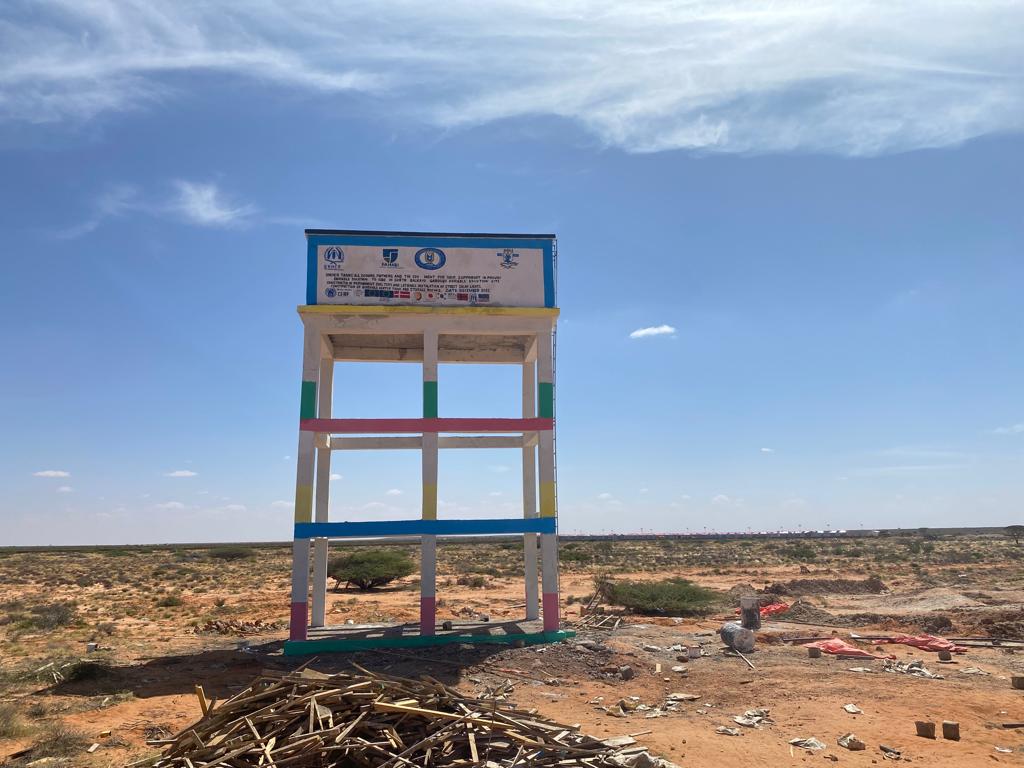 Completed water tank